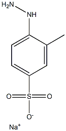 4-ヒドラジノ-3-メチルベンゼンスルホン酸ナトリウム 化学構造式
