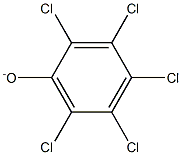 Pentachlorophenolate 结构式