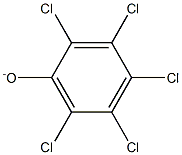 Pentachlorophenolate Struktur