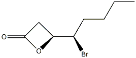 (R)-4-[(S)-1-Bromopentyl]oxetan-2-one Struktur