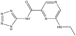 6-Ethylamino-N-(1H-tetrazol-5-yl)pyrazine-2-carboxamide Structure