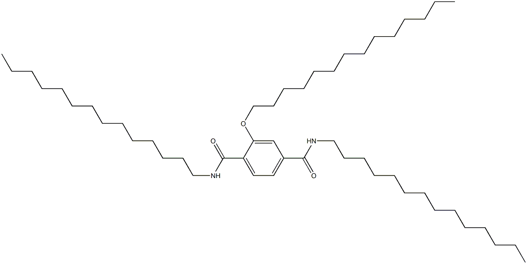 2-(Tetradecyloxy)-N,N'-ditetradecylterephthalamide Structure