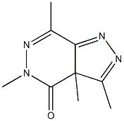 3,3a,5,7-Tetramethyl-3aH-pyrazolo[3,4-d]pyridazin-4(5H)-one Structure