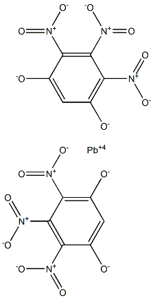 Lead(IV)bis(4,5,6-trinitrobenzene-1,3-diolate) Structure