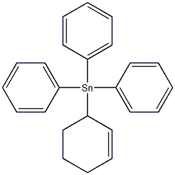 Triphenyl(2-cyclohexenyl)stannane,,结构式