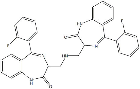 3,3'-[Iminobis(methylene)]bis[5-(2-fluorophenyl)-1H-1,4-benzodiazepin-2(3H)-one]