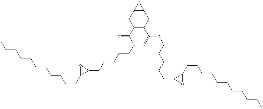 7-Oxabicyclo[4.1.0]heptane-3,4-dicarboxylic acid bis(6,7-epoxyoctadecan-1-yl) ester Structure