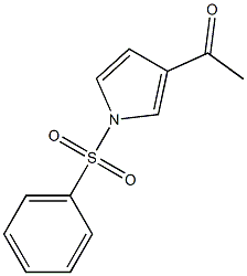 1-(Phenylsulfonyl)-3-acetyl-1H-pyrrole,,结构式