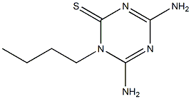 1-Butyl-4,6-diamino-1,3,5-triazine-2(1H)-thione Structure