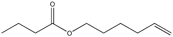 Butyric acid 5-hexenyl ester,,结构式