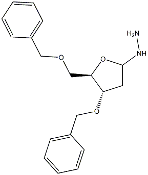 3-O,5-O-Dibenzyl-1-hydrazino-1,2-dideoxy-D-ribofuranose,,结构式