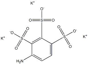 4-Amino-1,2,3-benzenetrisulfonic acid tripotassium salt 结构式