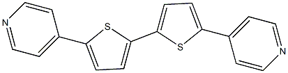 5,5'-Bis(pyridine-4-yl)-2,2'-bithiophene,,结构式