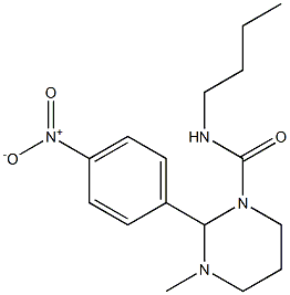 1-Methyl-2-(4-nitrophenyl)-3-(butylcarbamoyl)hexahydropyrimidine