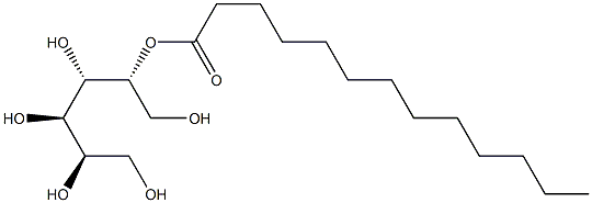 D-マンニトール2-トリデカノアート 化学構造式