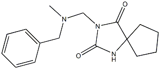 3-[[Benzyl(methyl)amino]methyl]-2,4-dioxo-1,3-diazaspiro[4.4]nonane Structure