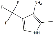 4-Amino-5-methyl-3-trifluoromethyl-1H-pyrrole,,结构式