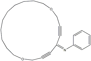 16-Phenylimino-1,12-dioxacyclononadeca-14,17-diyne,,结构式