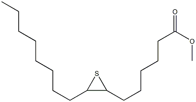 7,8-Epithiopalmitic acid methyl ester Structure