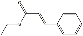 (E)-3-フェニルプロペンチオ酸S-エチル 化学構造式