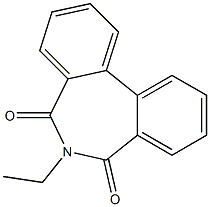 6-Ethyl-5H-dibenz[c,e]azepine-5,7(6H)-dione Structure