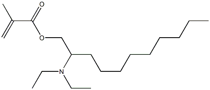 Methacrylic acid 2-(diethylamino)undecyl ester 结构式