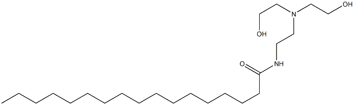 N-[2-[Bis(2-hydroxyethyl)amino]ethyl]heptadecanamide Structure