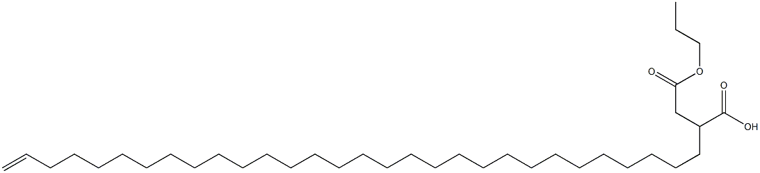 2-(29-Triacontenyl)succinic acid 1-hydrogen 4-propyl ester 结构式