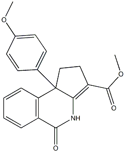  1,4,5,9b-Tetrahydro-9b-(4-methoxyphenyl)-5-oxo-2H-cyclopent[c]isoquinoline-3-carboxylic acid methyl ester