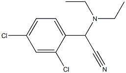 2-(2,4-Dichlorophenyl)-2-(diethylamino)acetonitrile 结构式