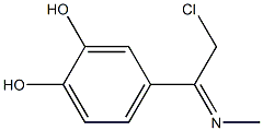 4-[2-Chloro-1-(methylimino)ethyl]-1,2-benzenediol Struktur