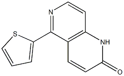 5-(2-チエニル)-1,6-ナフチリジン-2(1H)-オン 化学構造式