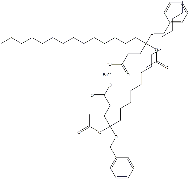 Bis(4-benzyloxy-4-acetyloxystearic acid)barium salt