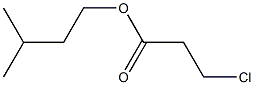 3-クロロプロピオン酸3-メチルブチル 化学構造式