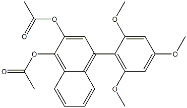 4-(2,4,6-Trimethoxyphenyl)naphthalene-1,2-diol diacetate