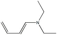 N,N-ジエチル-1,3-ブタジエニルアミン 化学構造式