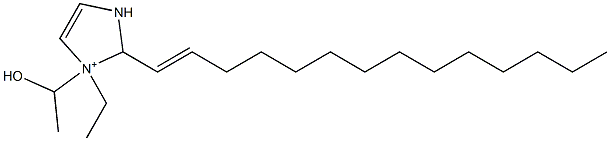 1-エチル-1-(1-ヒドロキシエチル)-2-(1-テトラデセニル)-4-イミダゾリン-1-イウム 化学構造式