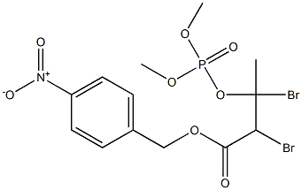 (4-Nitrophenyl)methyl 2,3-dibromo-3-[(dimethoxyphosphinyl)oxy]butanoate,,结构式