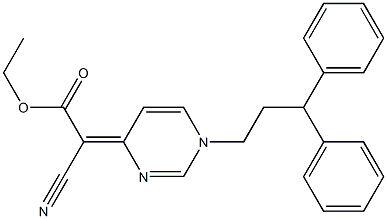  4-[Cyano(ethoxycarbonyl)methylene]-1,4-dihydro-1-(3,3-diphenylpropyl)pyrimidine