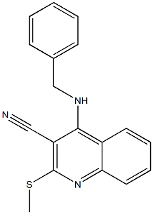 4-Benzylamino-2-(methylthio)quinoline-3-carbonitrile