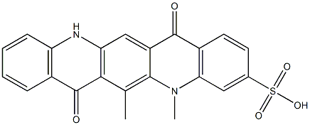  5,7,12,14-Tetrahydro-5,6-dimethyl-7,14-dioxoquino[2,3-b]acridine-3-sulfonic acid