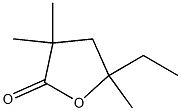 5-エチル-3,3,5-トリメチルジヒドロフラン-2(3H)-オン 化学構造式