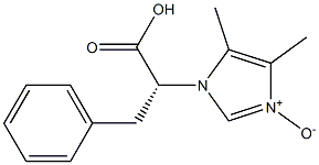 3-[(R)-1-Carboxy-2-phenylethyl]-4,5-dimethyl-3H-imidazole 1-oxide 结构式