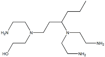 2-[N-(2-Aminoethyl)-N-[3-[bis(2-aminoethyl)amino]hexyl]amino]ethanol,,结构式