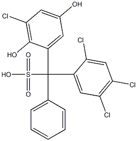  (3-Chloro-2,5-dihydroxyphenyl)(2,4,5-trichlorophenyl)phenylmethanesulfonic acid