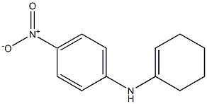 N-(1-Cyclohexen-1-yl)-4-nitroaniline Structure