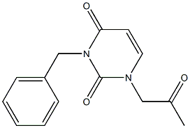 3-Benzyl-1-(2-oxopropyl)uracil Structure