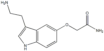 [[3-(2-Aminoethyl)-1H-indol-5-yl]oxy]acetamide Structure