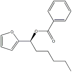(1S)-1-(2-Furanyl)-1-hexanol benzoate,,结构式