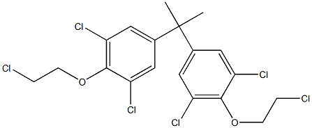 2,2-Bis[3,5-dichloro-4-(2-chloroethoxy)phenyl]propane Structure